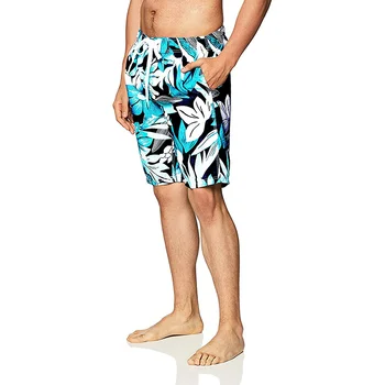 טרופיקס דקל פרח גרפי מכנסיים קצרים מכנסיים 3D מודפס היפ הופ y2k לוח מכנסיים קצרים בקיץ הוואי בגד ים גלישה מגניבה בגד ים